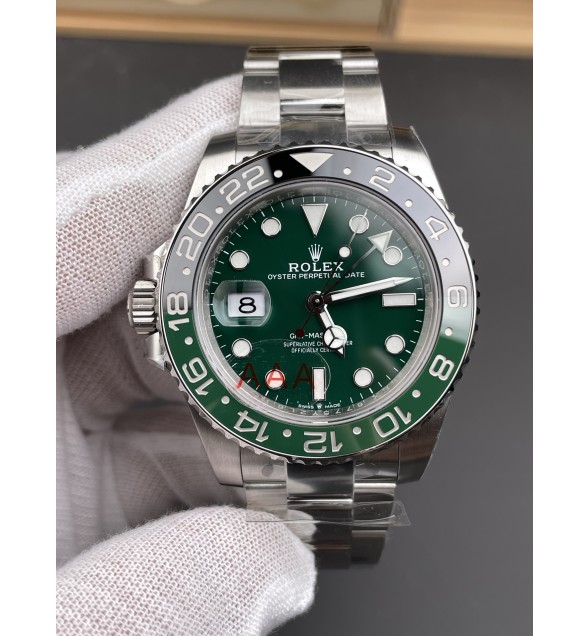 GMT-Master II 126729 VTNR 904L SS V3 VSF 1:1 Best Edition Green Dial On Oyster Bracelet