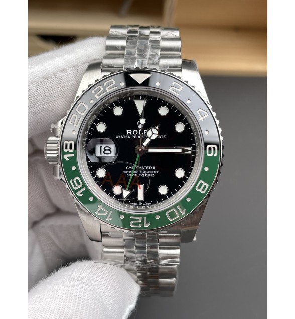 GMT-Master II 126720 VTNR 904L Steel V3 VSF 1:1 Best Edition Black Dial On Jubilee Bracelet