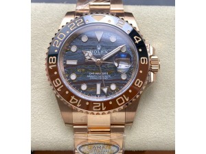 GMT-Master II 126715 CHNR RG ARF 1:1 Best Edition Everrose Tiger Iron Dial On RG Bracelet