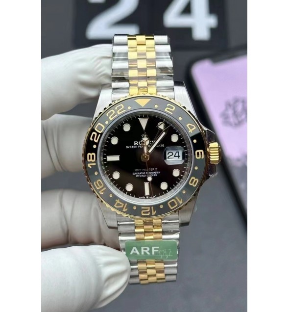 GMT-Master II 126713 GRNR ARF V3 Gain Weight 1:1 Best Edition on Black Dial SS/YG Bracelet