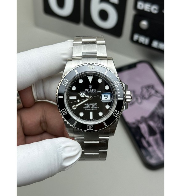 Submariner 41mm 126610 Date 904L Steel VSF 1:1 Best Edition Black Dial VS3235