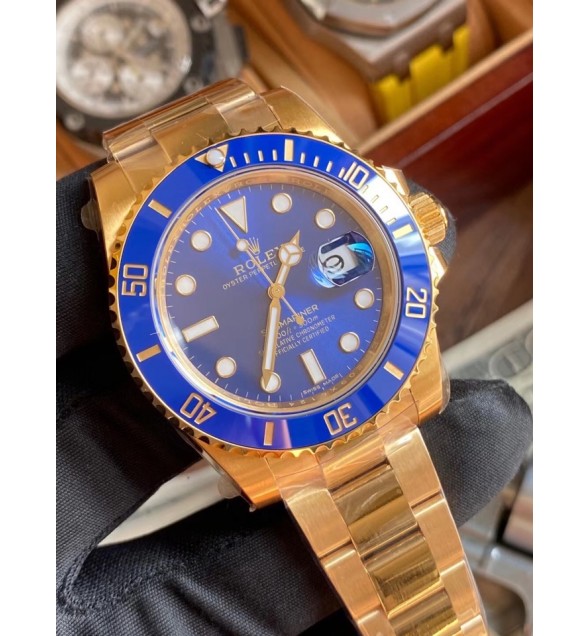 Submariner 116618 LB Blue Dial VSF on SS/YG Bracelet VS3135