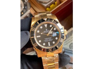 Submariner 116618 Black Ceramic VSF YG Plated 904L