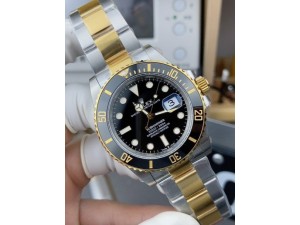 Submariner 126613 LN Black Ceramic SS/YG VSF 1:1 Best Edition Black Dial on SS/YG Bracelet