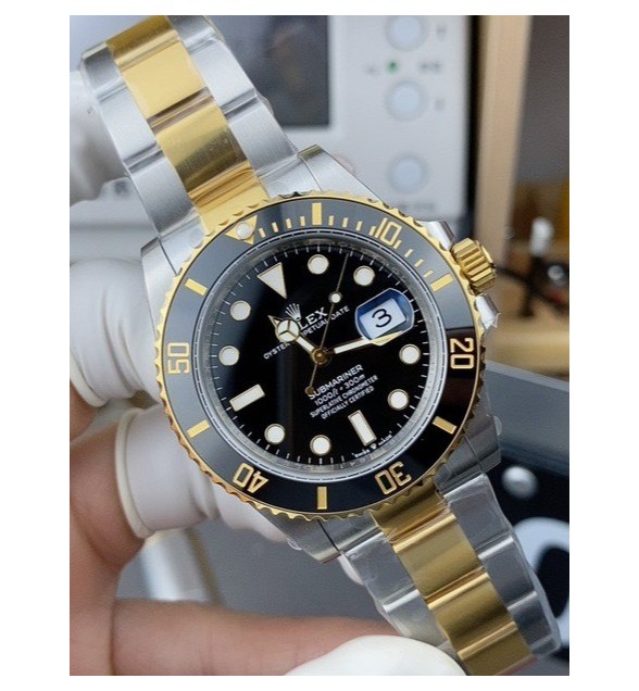 Submariner 126613 LN Black Ceramic SS/YG VSF 1:1 Best Edition Black Dial on SS/YG Bracelet