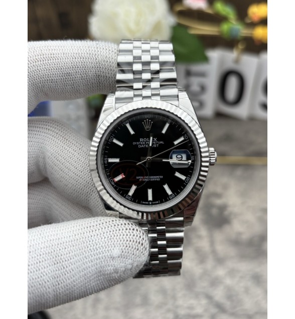 DateJust 41 126334 904L SS VSF V2 1:1 Best Edition Black Dial on Jubilee Bracelet VS3235