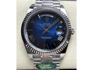 Day Date 40 SS 228236 ARF Gain Weight 1:1 Best Edition Blue Roman Dial on President Bracelet VR3255