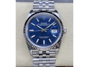 DateJust 36 SS 126234 VSF 1:1 Best Edition 904L Steel Blue Dial on Jubilee Bracelet VS3235