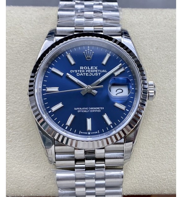 DateJust 41 126334 904L SS VSF V2 1:1 Best Edition Blue Dial on Jubilee Bracelet VS3235