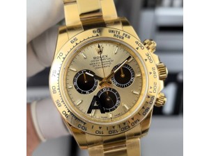 aytona 126508 VSF 1:1 Best Edition YG Dial Black Subdial On Oyster Bracelet DD4131 (Gain Weight)