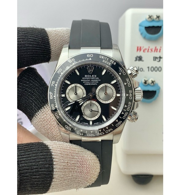 Daytona 126519 VSF 1:1 Best Edition Black/Silver Lume Dial on Oysterflex Strap VS4131 (Gain Weight)