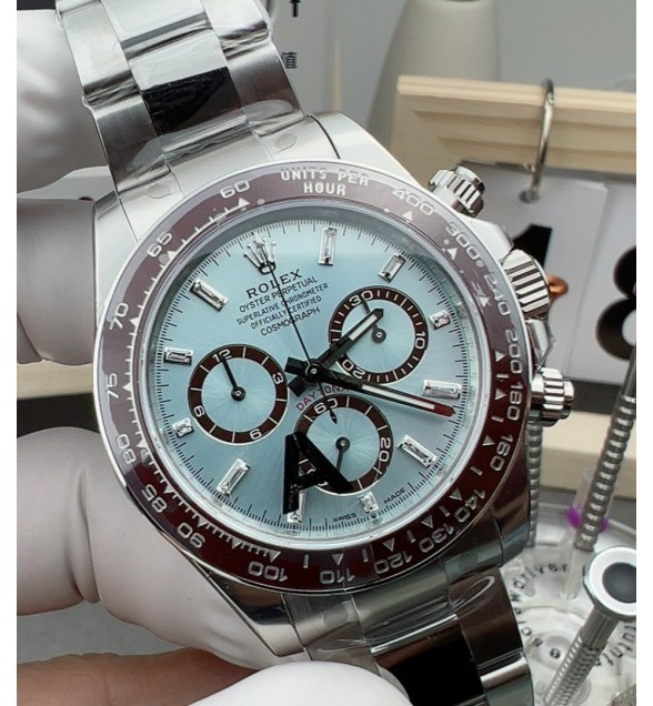 Daytona 126506 VSF Gain Weight 1:1 Best Edition 904L Steel Ice Blue Crystal Dial on SS Braclet VS4131（Gain Weight）