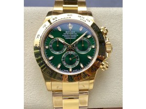 Daytona 116508 VSF 1:1 Best Edition Green Dial Steel 904L on YG Bracelet DD4130(Gain Weight）