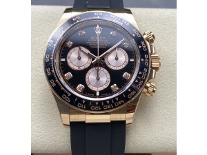 Daytona 126515 LN APSF 1:1 Best Edition Black Diamonds Dial on Oysterflex Strap SH4131（Gain Weight）