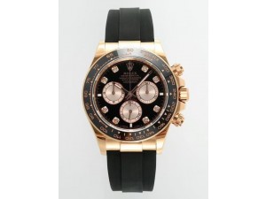 Daytona 126515 LN APSF 1:1 Best Edition Black Diamonds Dial on Oysterflex Strap SH4131（Gain Weight）