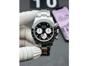 Daytona 126529 QF 1:1 Best Edition Black Dial Steel 904L on SS Bracelet V8 QF4132(Gain Weight)