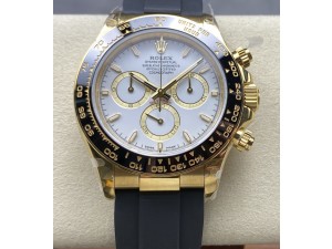 Daytona 126518 QF 1:1 Best Edition White Dial on Oysterflex Strap SH4131（Gain Weight）