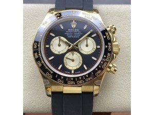 Daytona 126518 QF 1:1 Best Edition Black/YG Dial on Oysterflex Strap SH4131 (Gain Weight)