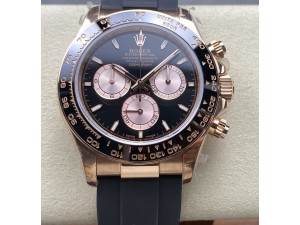 Daytona 126515 QF 1:1 Best Edition RG/Black Dial on Oysterflex Strap QF4131(Gain Weight)