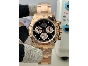 Daytona 126505 QF 1:1 Best Edition Black/RG Dial on RG Bracelet SH4131 (Gain Weight）