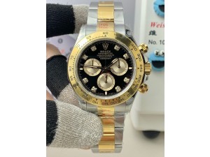 Daytona 126503 QF 1:1 Best Edition Black/YG Dial on SS/YG Braclet SH4131