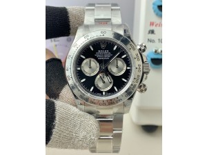 Daytona 126509 QF 1:1 Best Edition Black/Silver Dial on SS Bracelet SH4131 (Gain Weight）