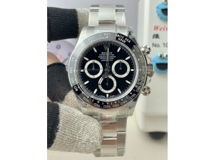 Daytona 126500 QF 1:1 Best Edition Black Dial on SS Bracelet Strap SH4131