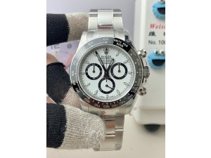 Daytona 126500 QF 1:1 Best Edition White Dial on SS Bracelet Strap SH4131