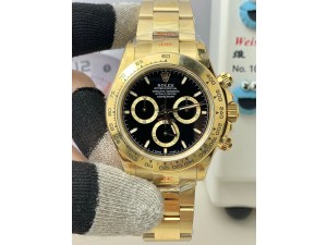 Daytona 126508 QF 1:1 Best Edition YG/Black Dial on YG Braclet SH4131