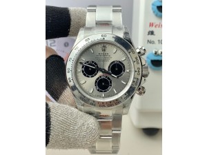 Daytona 126509 QF 1:1 Best Edition Gray/Black Dial on SS Braclet SH4131