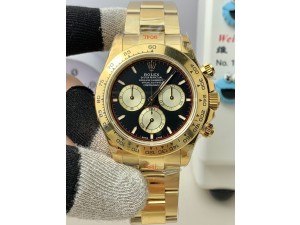 Daytona 126508 QF 1:1 Best Edition Black/YG Dial on YG Braclet SH4131