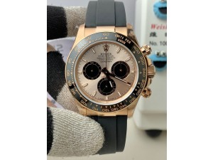 Daytona 126515 QF 1:1 Best Edition RG/Black Dial on Oysterflex Strap SH4131 Gain Weight）