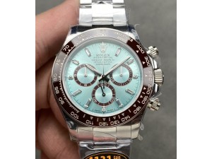 Daytona 126506 QF 1:1 Best Edition Ice Blue Dial Crystal Marker on SS/YG Bracelet SH4131 (Gain Weight)