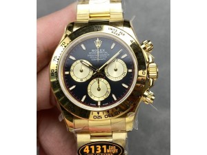 Daytona 126508 QF 1:1 Best Edition Black/YG Dial on YG Bracelet SH4131 (Gain Weight）