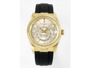 Sky-Dweller 336238 YG ZF 1:1 Best Edition YG Dial on Oysterflex Strap A23J (Gain Weight)