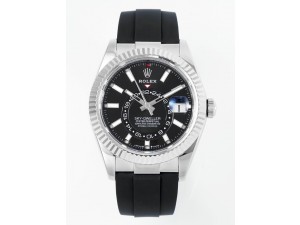 Sky-Dweller 336239 SS ZF 1:1 Best Edition Black Dial on Oysterflex Strap A23J (Gain Weight)