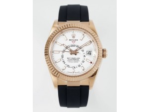 Sky-Dweller 336235 RG ZF 1:1 Best Edition White Dial on Oysterflex Strap A23J (Gain Weight)