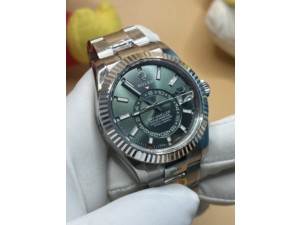 Sky-Dweller 326934 904L SS ZF 1:1 Best Edition Green Dial on SS Bracelet A2824