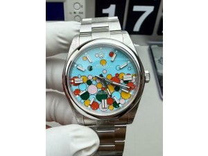 Oyster Perpetual 124300 41mm VSF 1:1 Best Edition 904L Steel Celebration Bubble Dial VS3230 V2