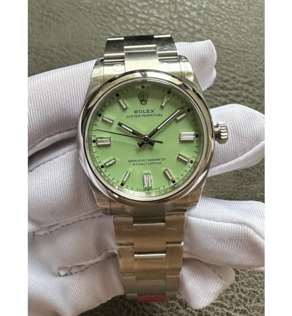 Oyster Perpetual 124300 41mm VSF 1:1 Best Edition Mint Green Dial on 904L SS Bracelet VS3230 V2