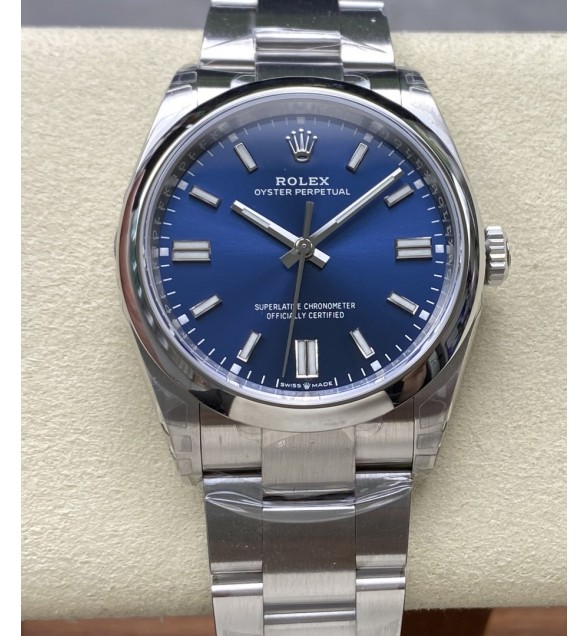 Oyster Perpetual 126000 36mm VSF 1:1 Best Edition 904L Steel Blue Dial VS3230 V2