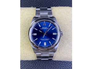 OYSTER PERPETUAL 124300 41MM VSF 1:1 BEST EDITION 904L STEEL BLUE DIAL VS3230 V2