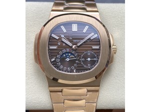 Nautilus 5712 RG PPF 1:1 Best Edition Brown Dial on RG Bracelet PPF240 Super Clone V6