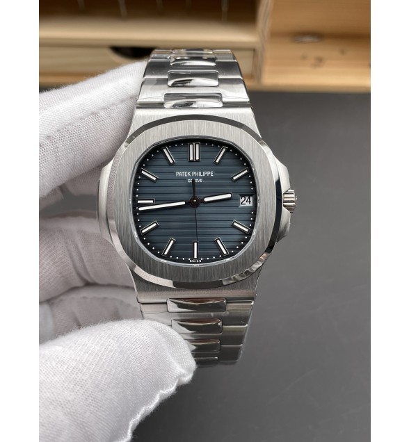 Nautilus 5711/1A SS DDF 1:1 Best Edition Old Version Blue Textured Dial On SS Bracelet Super Clone 324