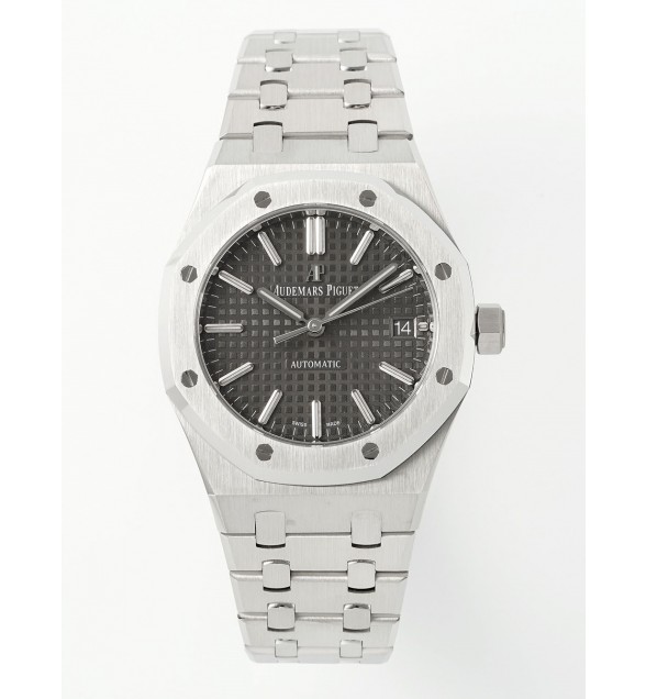 Royal Oak 41mm 15400 SS APSF 1:1 Best Edition Gray Textured Dial on SS Bracelet A3120 Super Clone V3