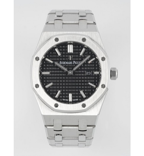 Lady Royal Oak 33mm 67651 SS ZF 1:1 Best Edition Black Textured Dial on SS Bracelet RONDA Quartz