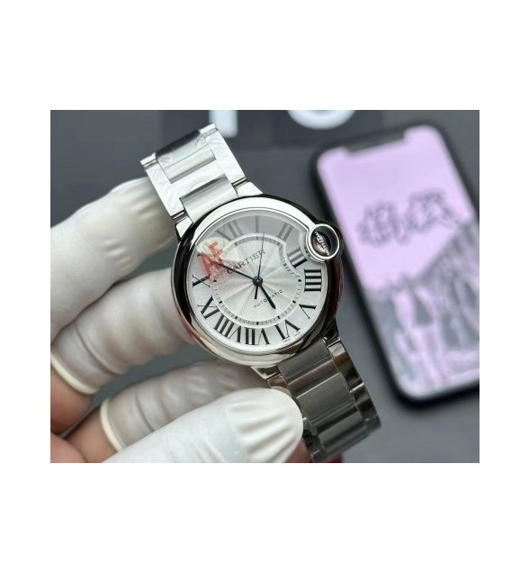 BallonBlue 28mm White Dial on SS Bracelet Ronda Quartz AF