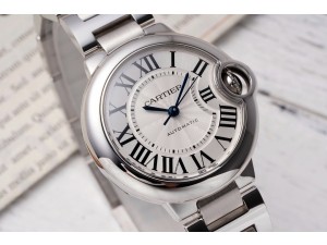 BallonBlue 33mm White Dial on SS Bracelet NH05 Automatic AF