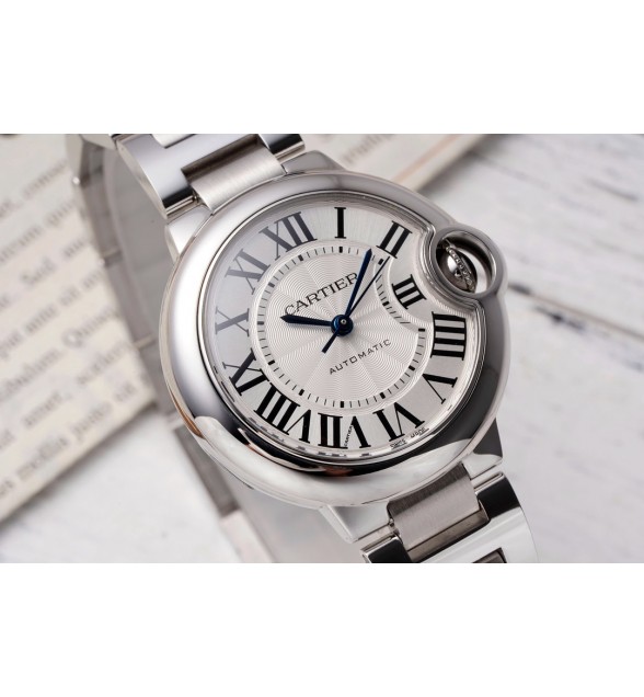 BallonBlue 33mm White Dial on SS Bracelet NH05 Automatic AF