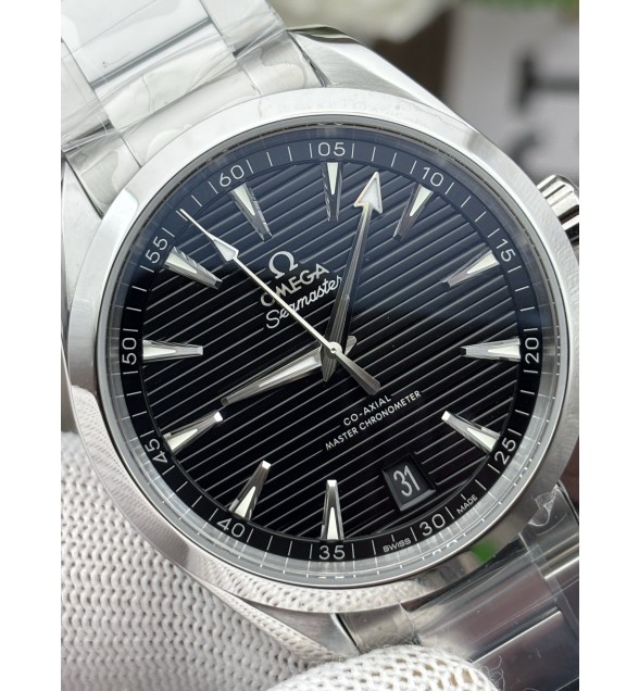 Aqua Terra 150M Master Chronometers VSF 1:1 Best Edition Black Dial SS Hand on SS Bracelet A8900 Super Clone